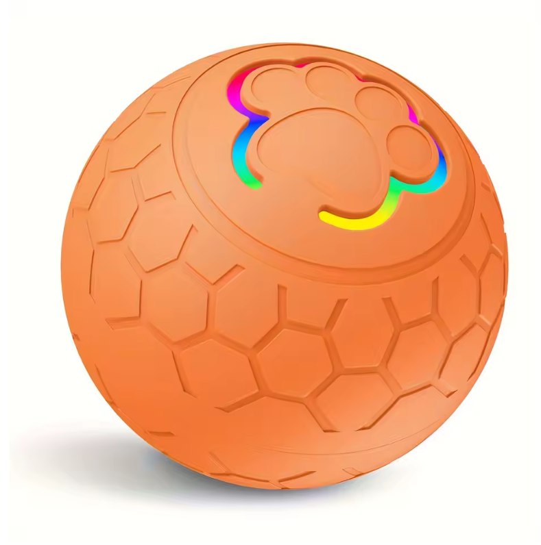 Smart LED bouncing pet ball