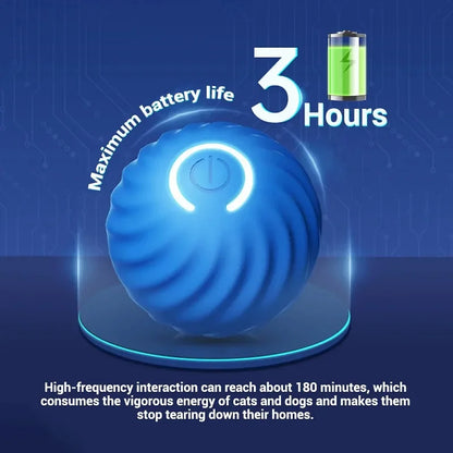 Smart LED bouncing pet ball