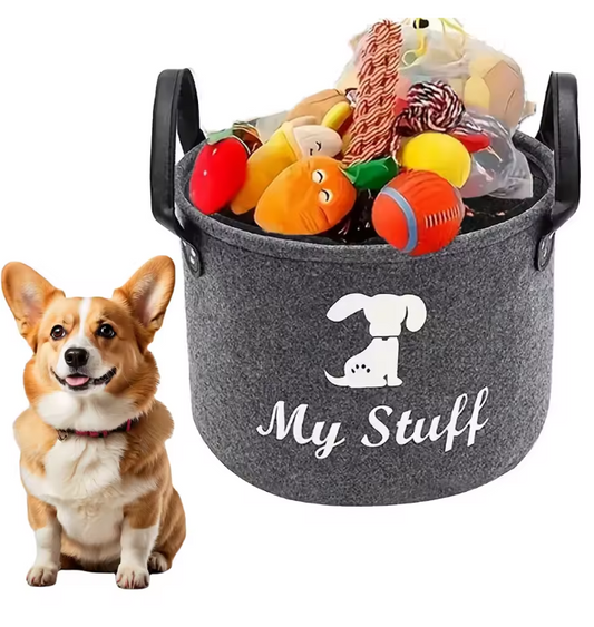 Pet toys storage basket