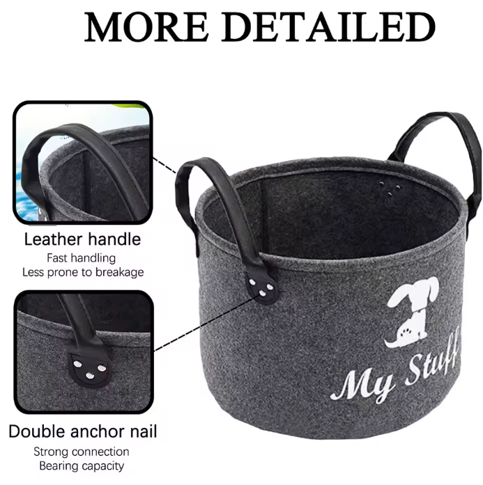 Pet toys storage basket