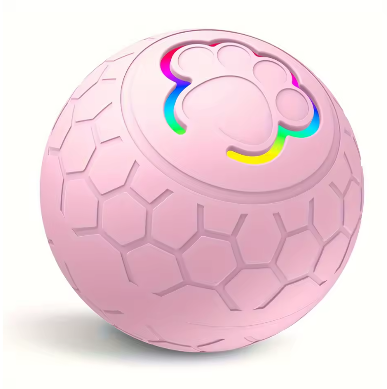 Smart LED bouncing pet ball