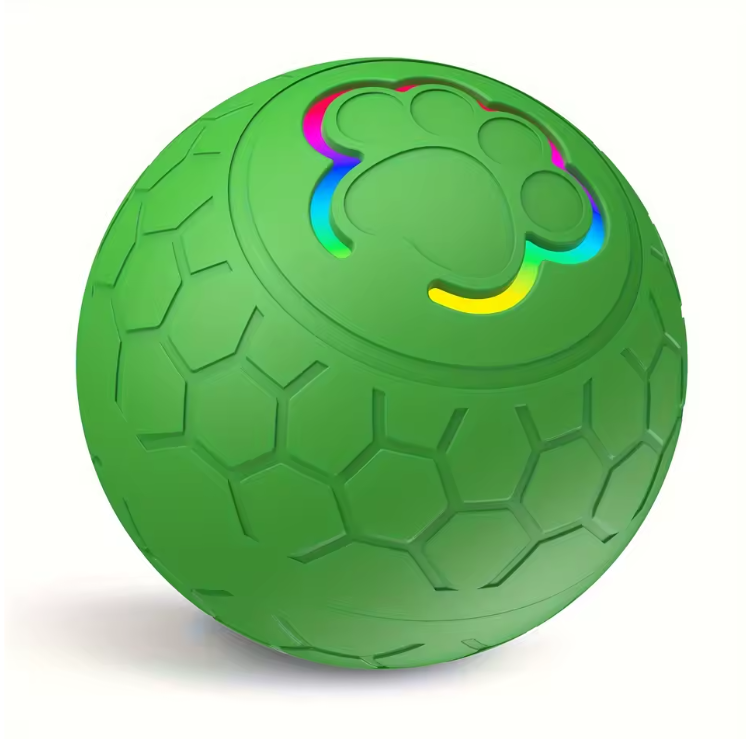 Smart LED bouncing pet ball