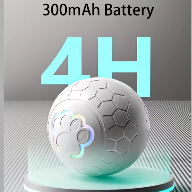 Smart LED bouncing pet ball