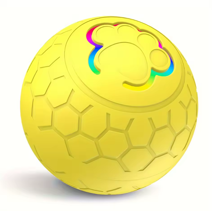 Smart LED bouncing pet ball